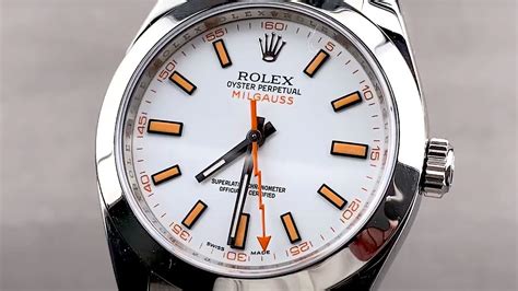 rolex milgauss 11640 gv preis|rolex milgauss 116400 white dial.